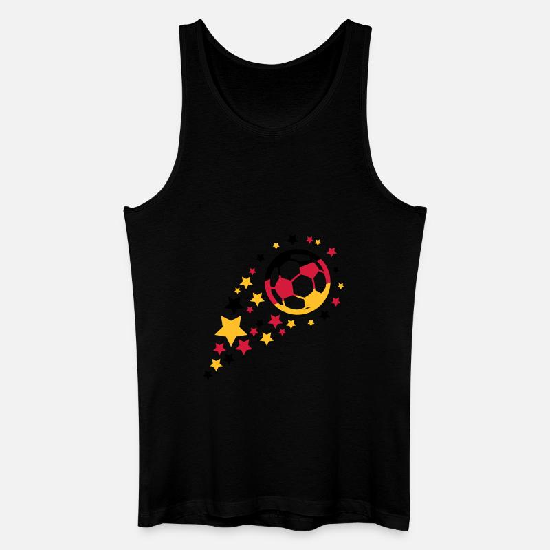 fußball design - Männer Bio Tank Top - Schwarz