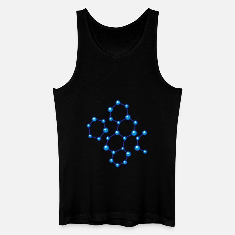 molecule - Männer Bio Tank Top - Schwarz