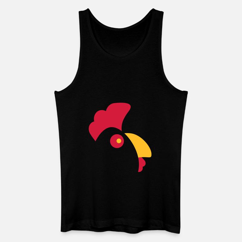 Chicken - Männer Bio Tank Top - Schwarz