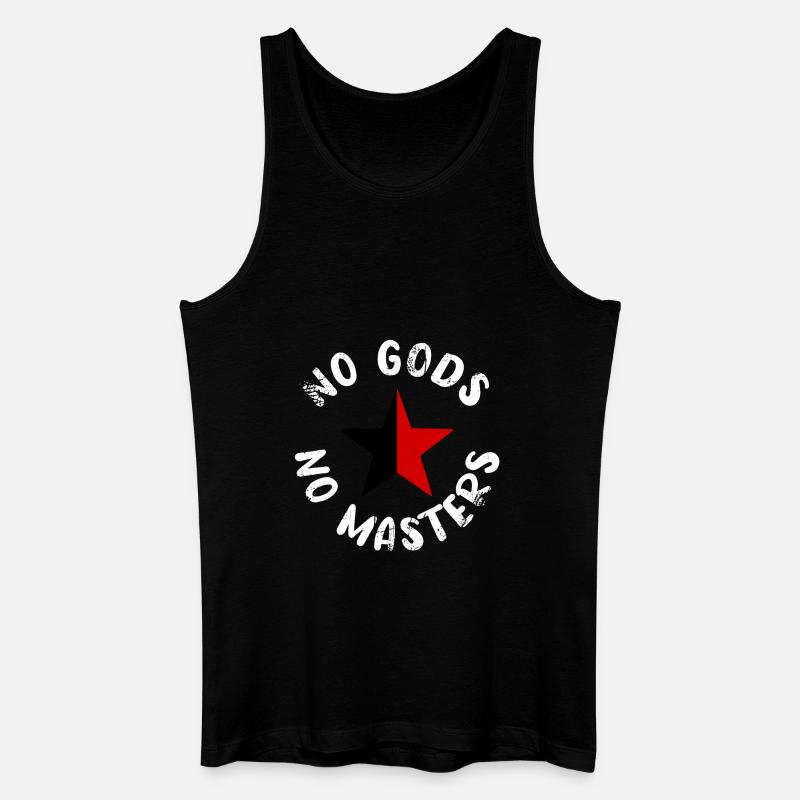 No Gods No Masters - Männer Bio Tank Top - Schwarz