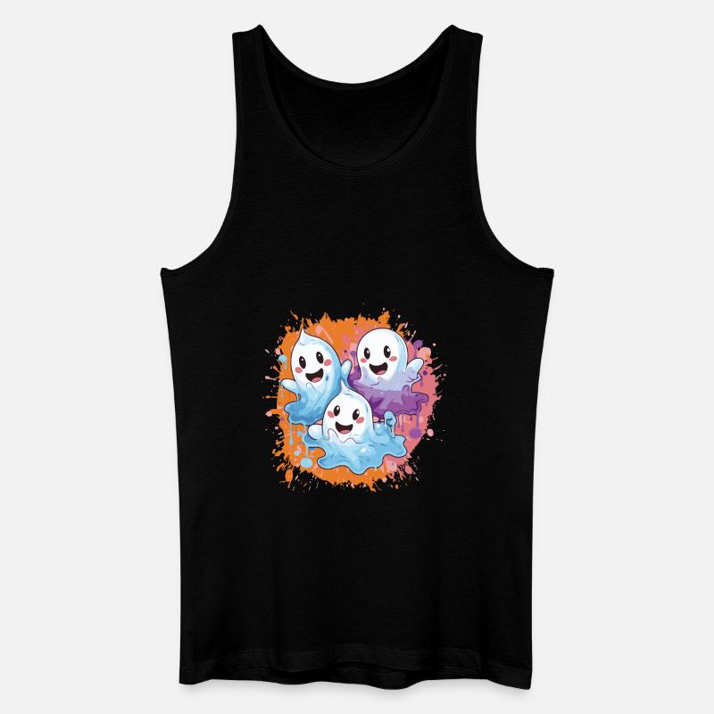 Geister Team - Männer Bio Tank Top - Schwarz