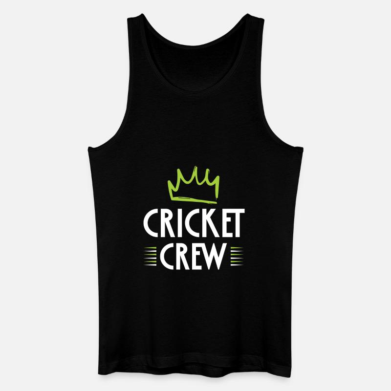 Cricket Crew - Männer Bio Tank Top - Schwarz