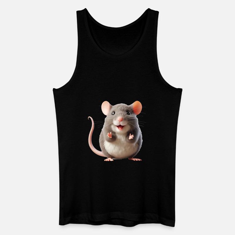 Maus 2 - Männer Bio Tank Top - Schwarz