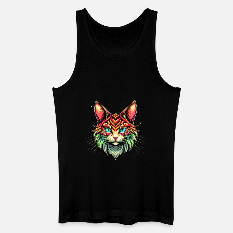 Maine Coon Katze - Männer Bio Tank Top - Schwarz