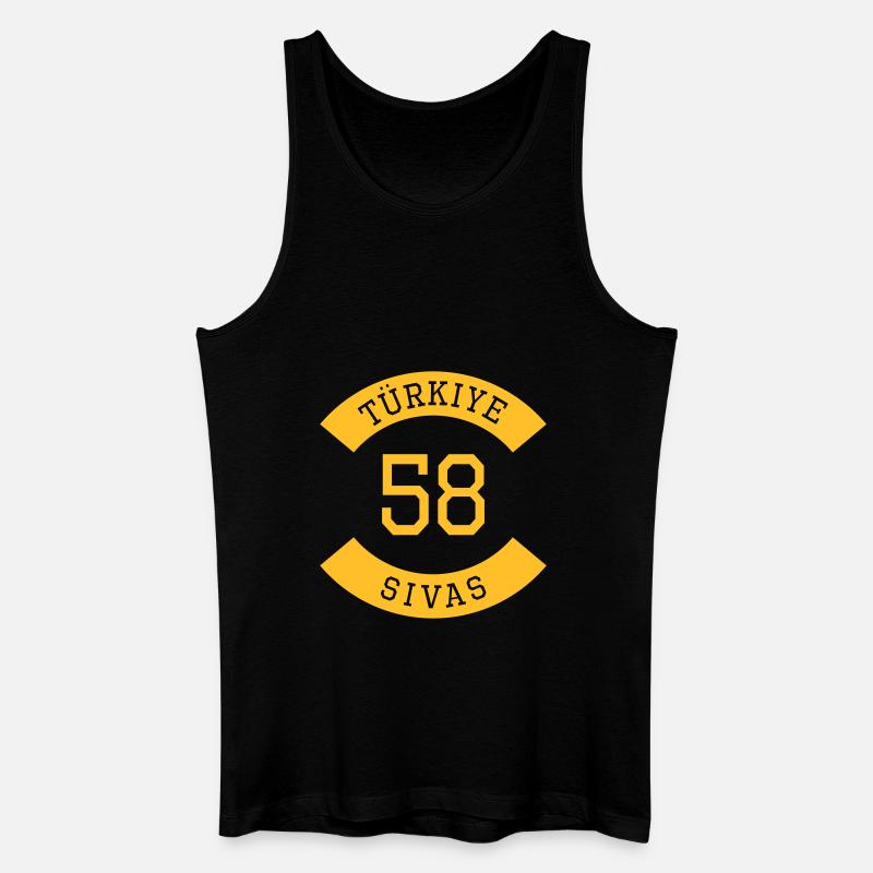 turkiye_58 - Männer Bio Tank Top - Schwarz