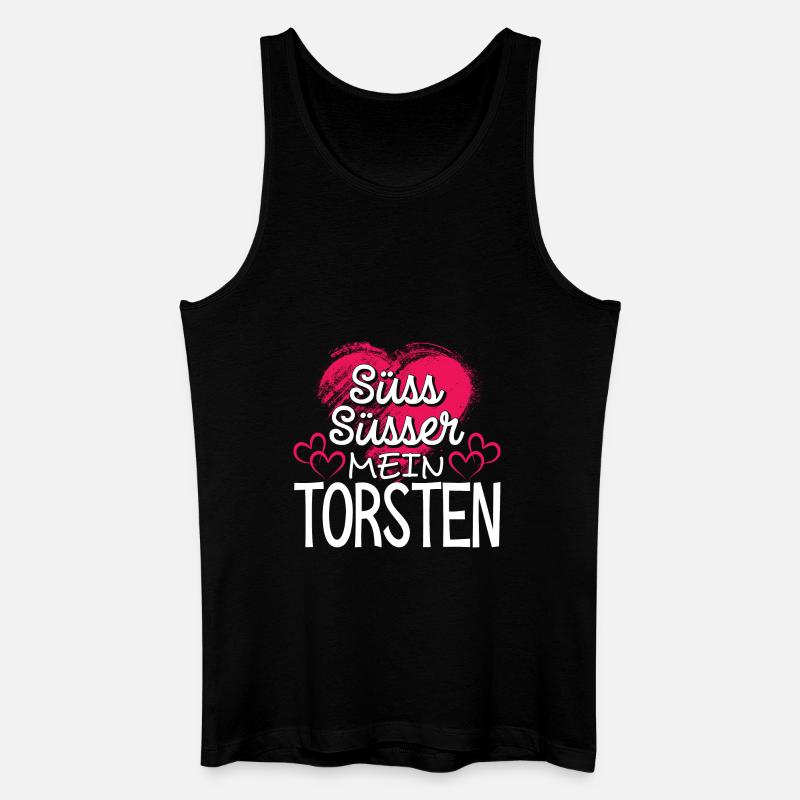 TORSTEN - süss - Männer Bio Tank Top - Schwarz