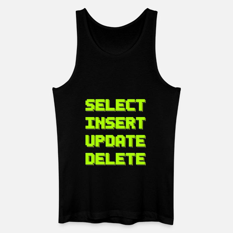 SQL pixelart black - Männer Bio Tank Top - Schwarz