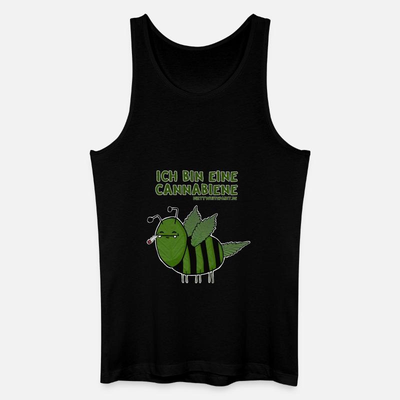 Cannabiene MP - Männer Bio Tank Top - Schwarz