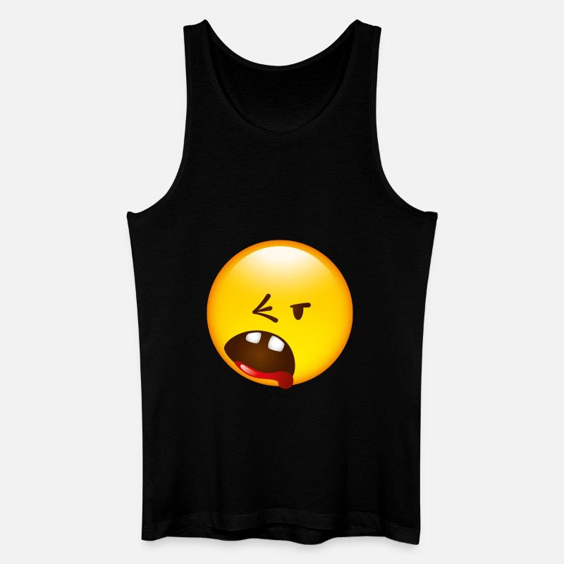 Smiley Break - Männer Bio Tank Top - Schwarz