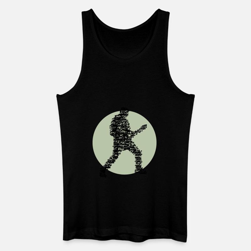 guitar_player_notes_09201602 - Männer Bio Tank Top - Schwarz