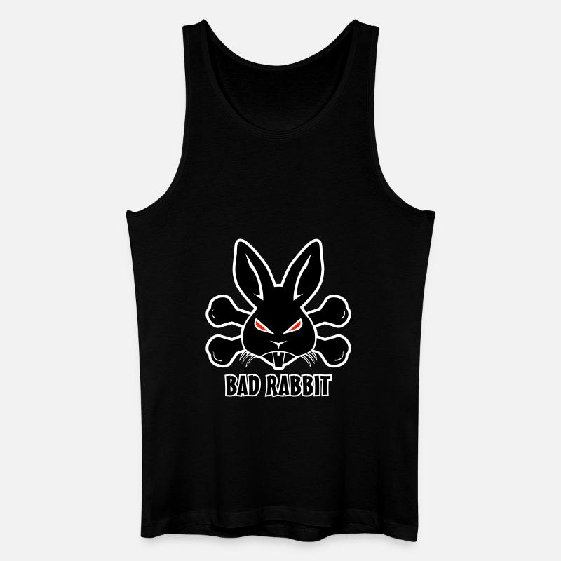 Bad Rabbit Hase - Männer Bio Tank Top - Schwarz