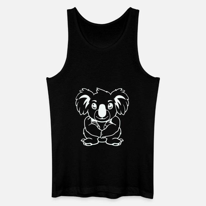 koalabär comic - Männer Bio Tank Top - Schwarz
