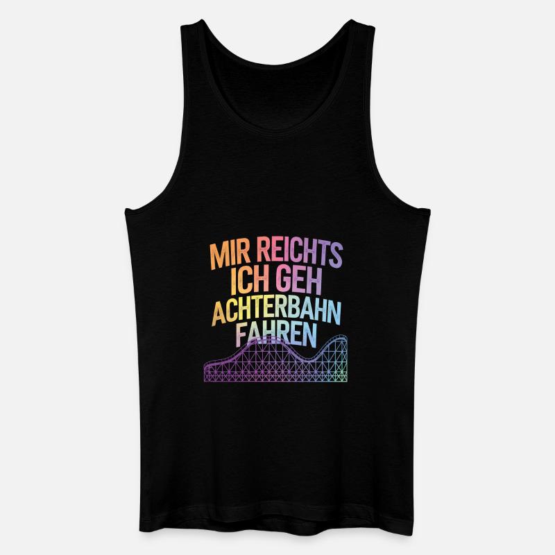 Achterbahn Freizeitpark Roller Coaster - Männer Bio Tank Top - Schwarz