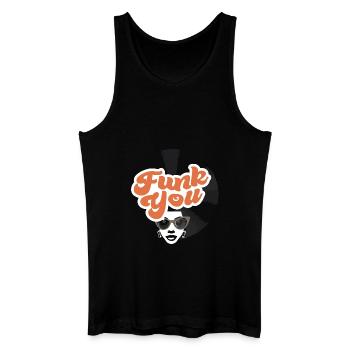 Funk You - Retro-Vibes mit Attitüde - Männer Bio Tank Top - Schwarz - Vorne