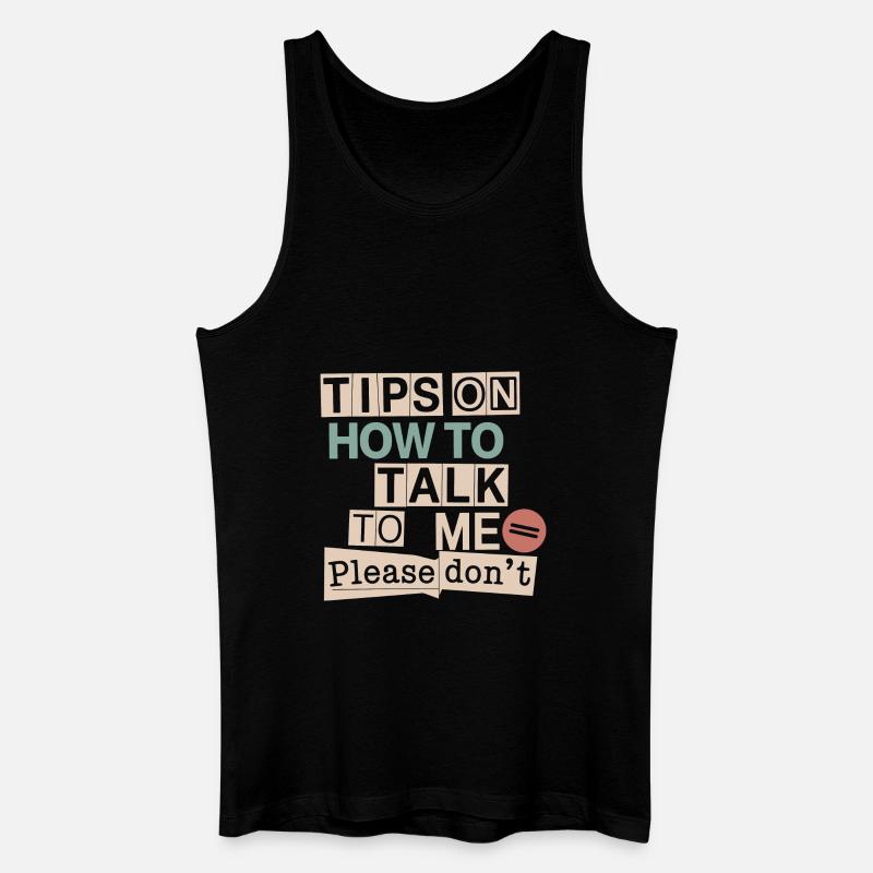 Silent and introverted - Men’s Organic Tank Top - black