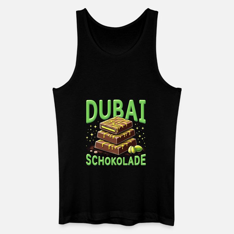 Dubai-Schokolade - Schokolade-Spass - Männer Bio Tank Top - Schwarz