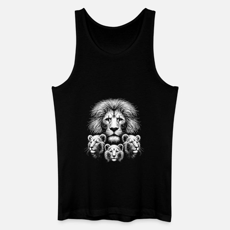Lion - Débardeur bio Homme - noir