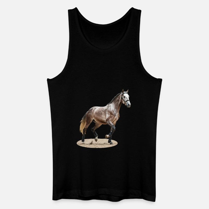 Selle Français 2 - Männer Bio Tank Top - Schwarz