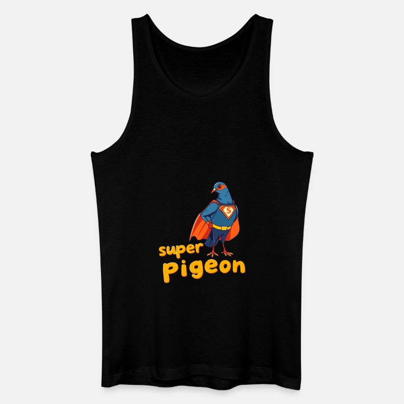Super Taube - Männer Bio Tank Top - Schwarz
