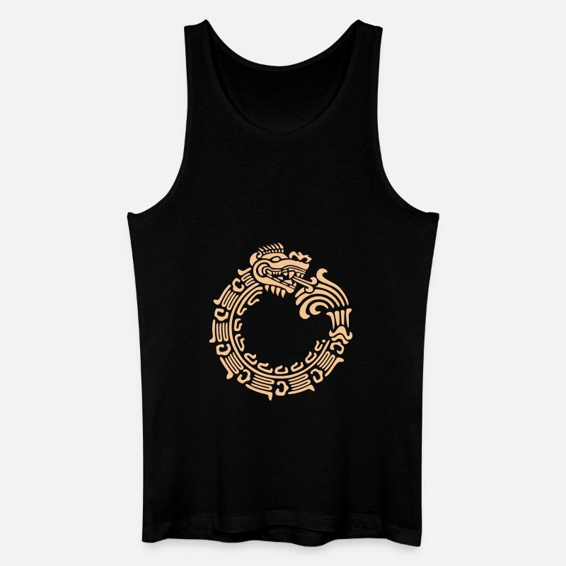 Ouroboros (vector) - Männer Bio Tank Top - Schwarz