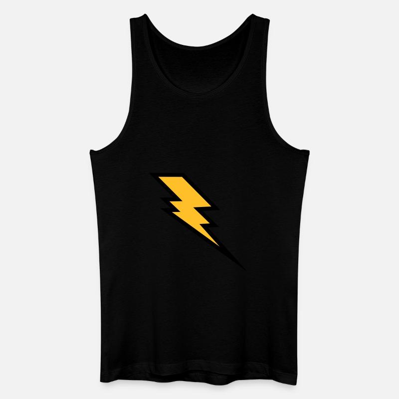 Blitz - Männer Bio Tank Top - Schwarz