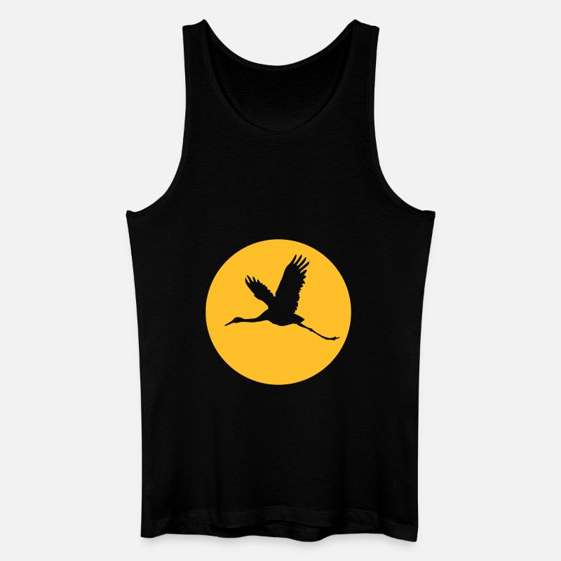 Storch 1 - Männer Bio Tank Top - Schwarz