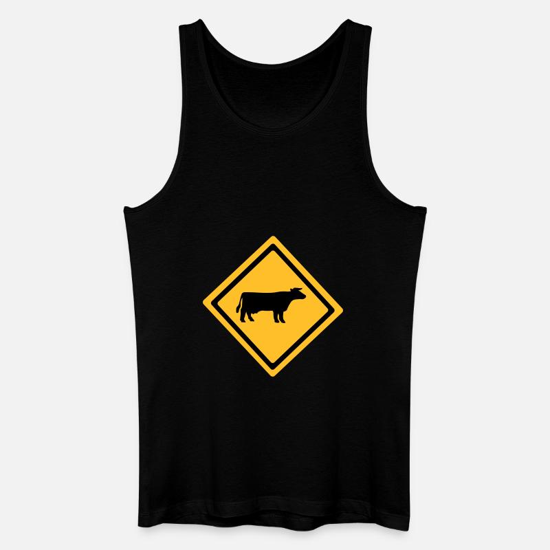 Cattle Anmelden - Männer Bio Tank Top - Schwarz