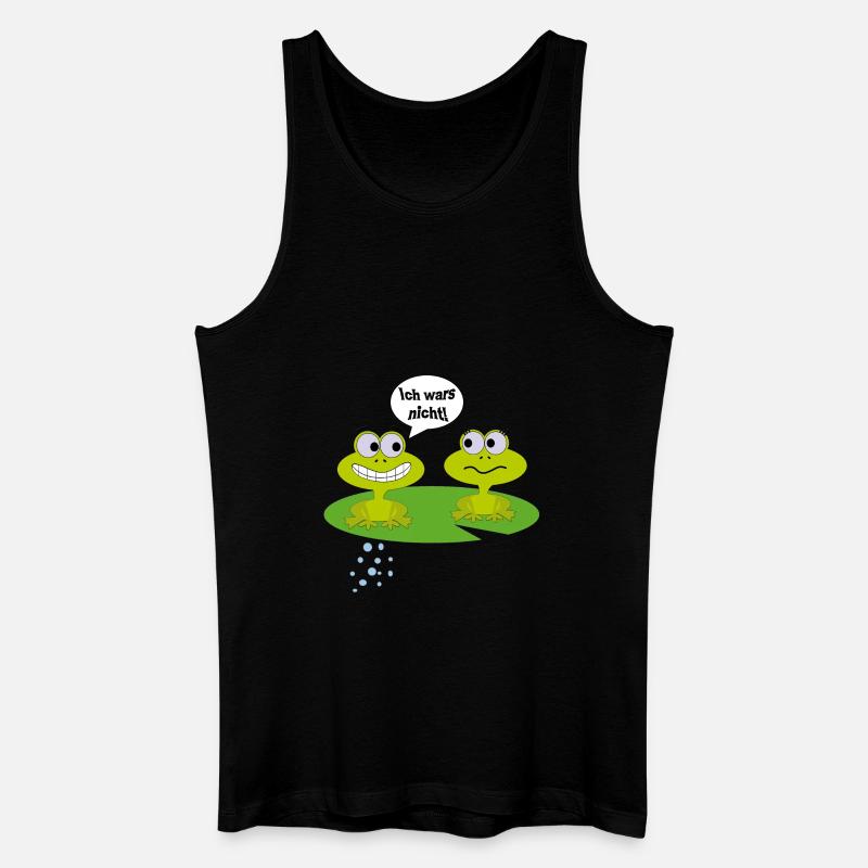 Comic-Frösche - Männer Bio Tank Top - Schwarz