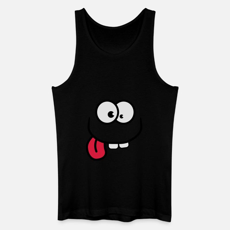 verrückt - Männer Bio Tank Top - Schwarz