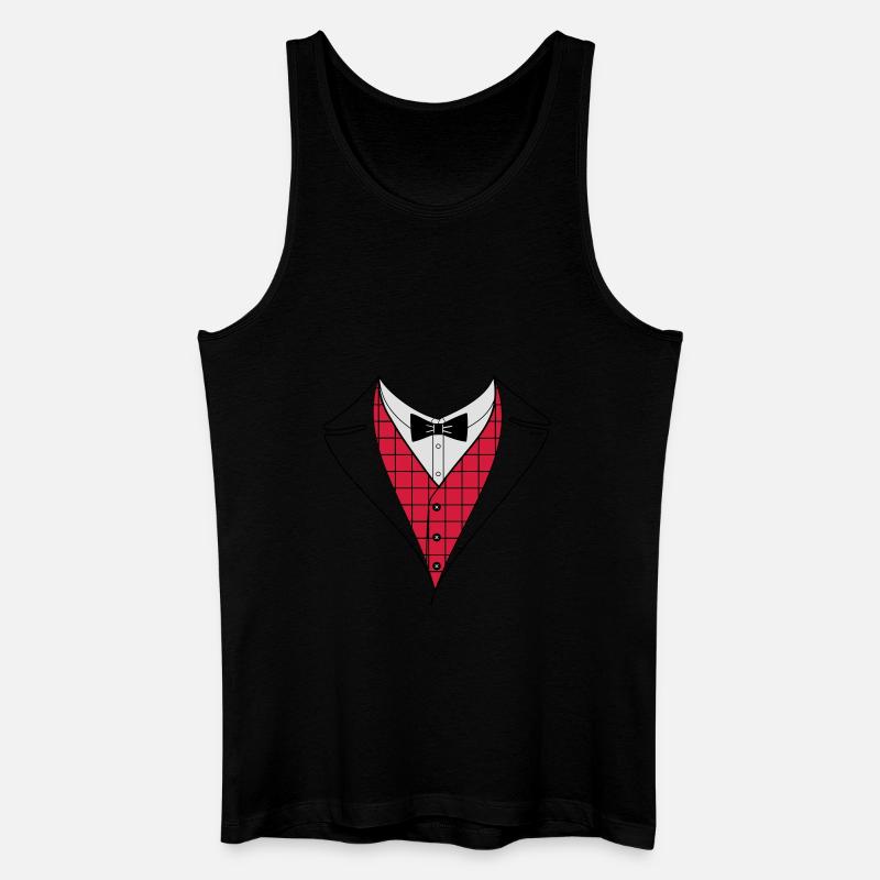 Anzug - Männer Bio Tank Top - Schwarz