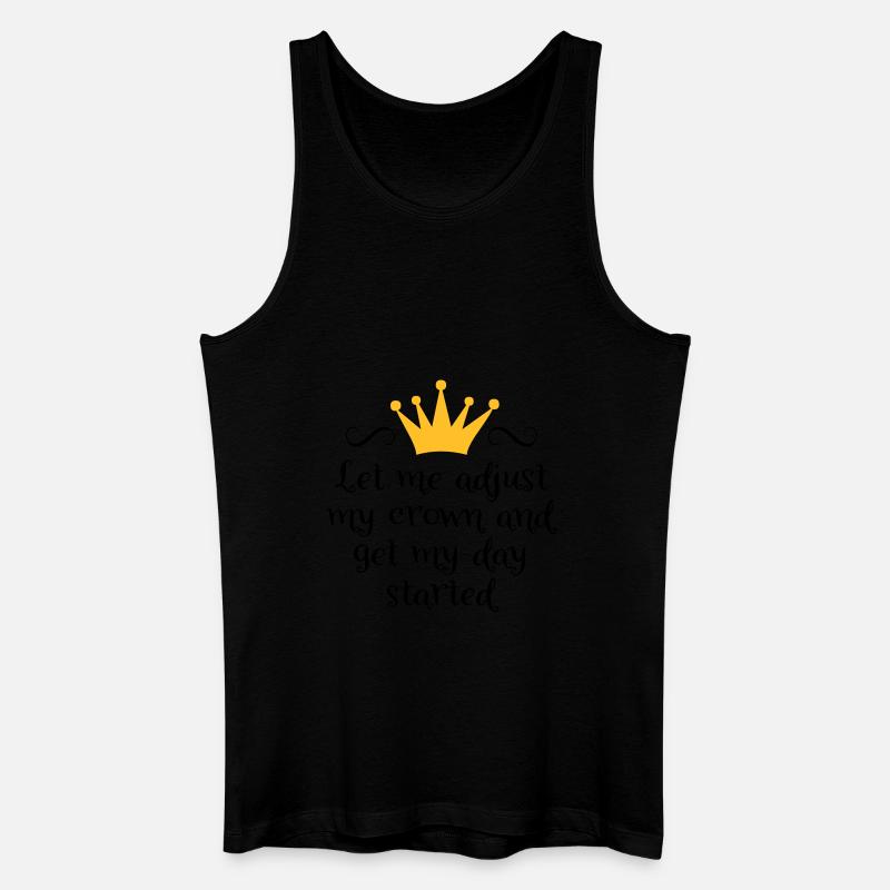 Krone - Männer Bio Tank Top - Schwarz