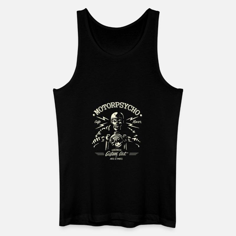 CafeRacer - Männer Bio Tank Top - Schwarz