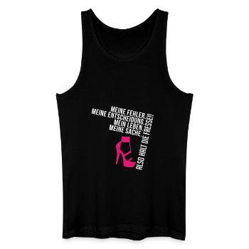 FRESSE HALTEN - Männer Bio Tank Top - Schwarz - Vorne