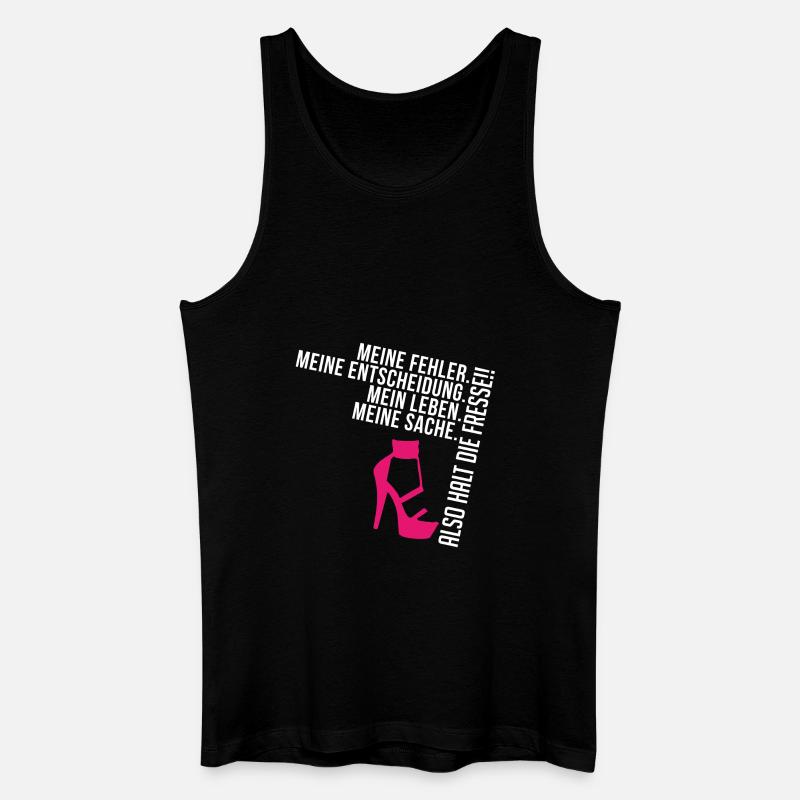 FRESSE HALTEN - Männer Bio Tank Top - Schwarz