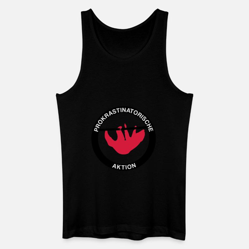 Prokrastinatorische Aktion - Männer Bio Tank Top - Schwarz