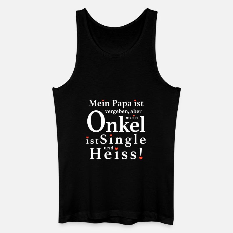 Mein Heisser Onkel - Männer Bio Tank Top - Schwarz