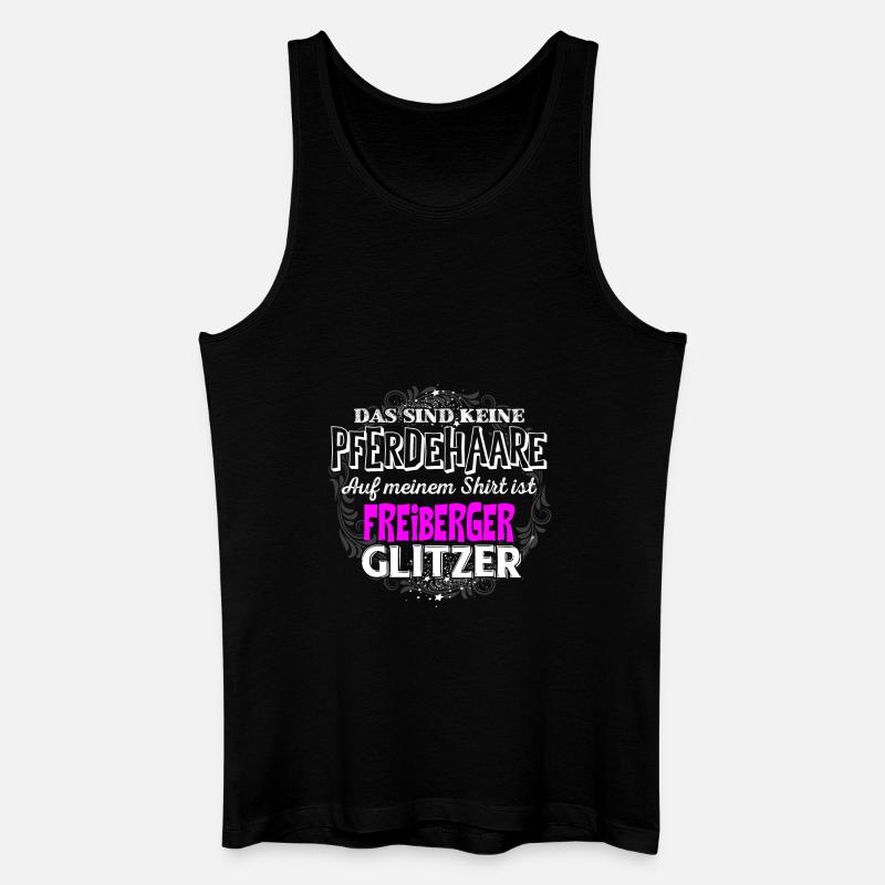 FREIBERGER - Glitzer - Männer Bio Tank Top - Schwarz