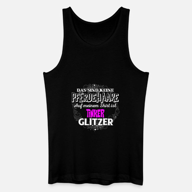TINKER - Glitzer - Männer Bio Tank Top - Schwarz