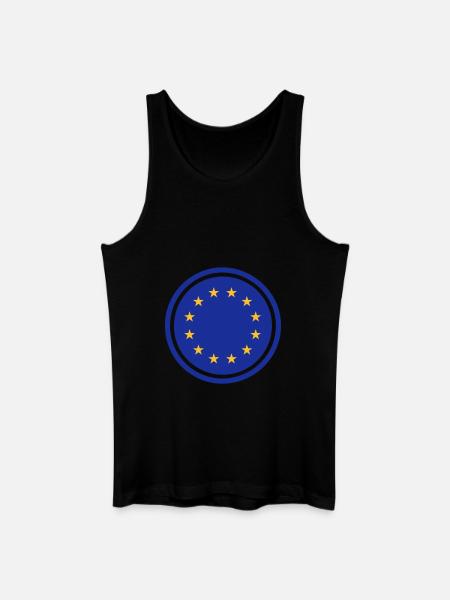 europeanflag_2c - Men’s Organic Tank Top - black