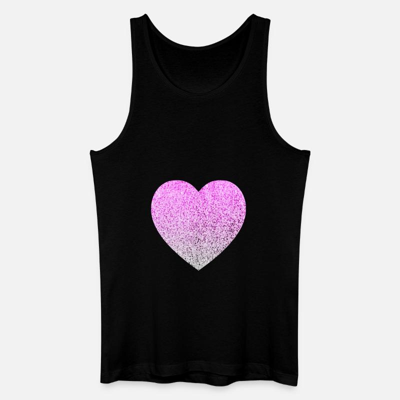 glitter - Männer Bio Tank Top - Schwarz