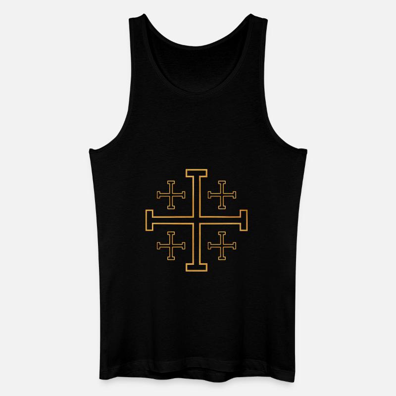 Christentum Collection - Männer Bio Tank Top - Schwarz