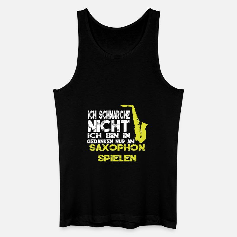 Saxophon Schnarchen - Männer Bio Tank Top - Schwarz