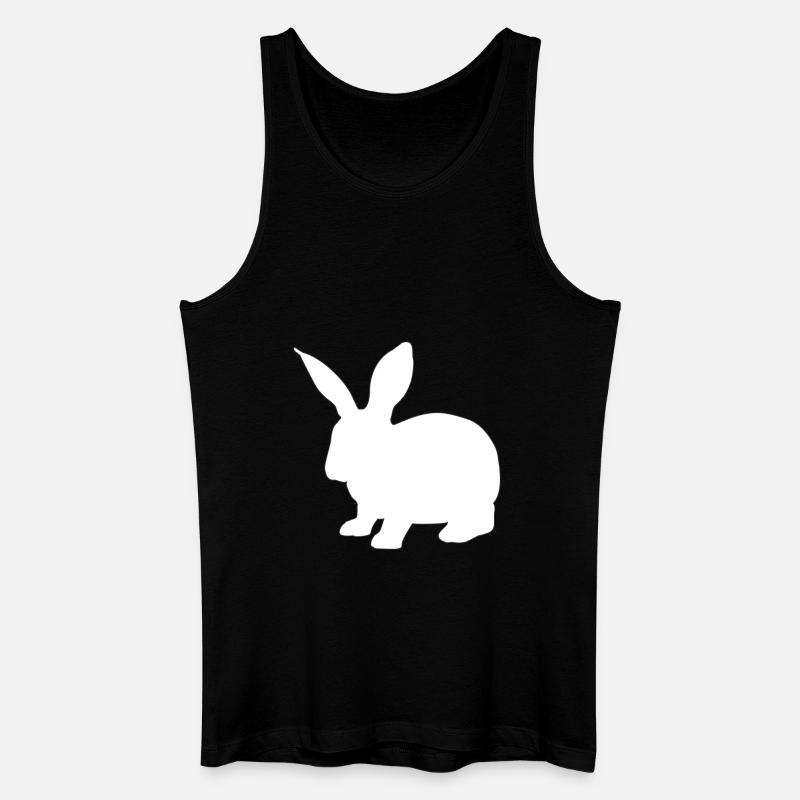 rabbit133 - Männer Bio Tank Top - Schwarz