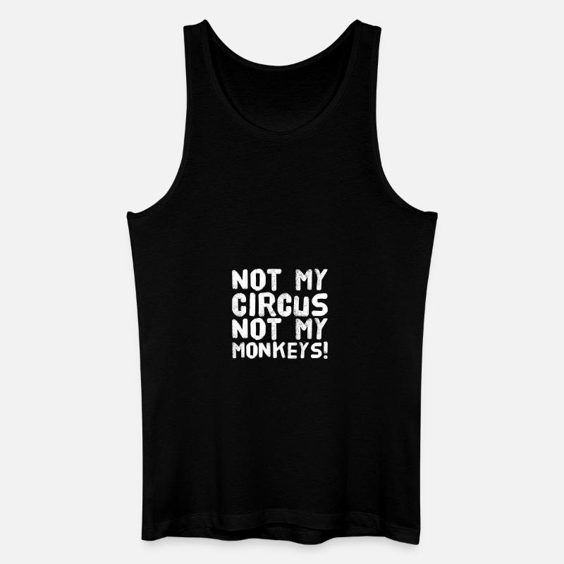Monkey Circus - Männer Bio Tank Top - Schwarz