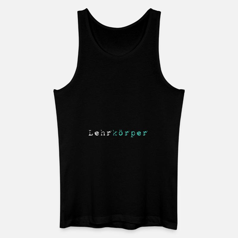 Lehrkörper - Männer Bio Tank Top - Schwarz