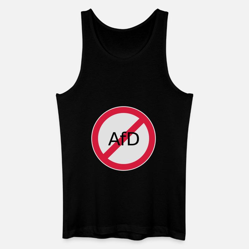 Stop Afd - Männer Bio Tank Top - Schwarz