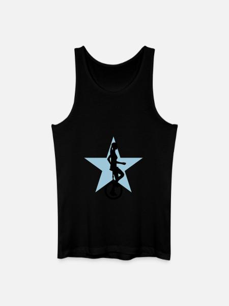 einradfahrerin_2c - Men’s Organic Tank Top - black