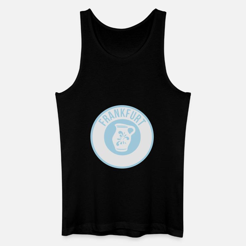 Frankfurt - Bembel - Männer Bio Tank Top - Schwarz