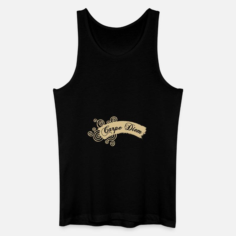 Carpe Diem de - Männer Bio Tank Top - Schwarz