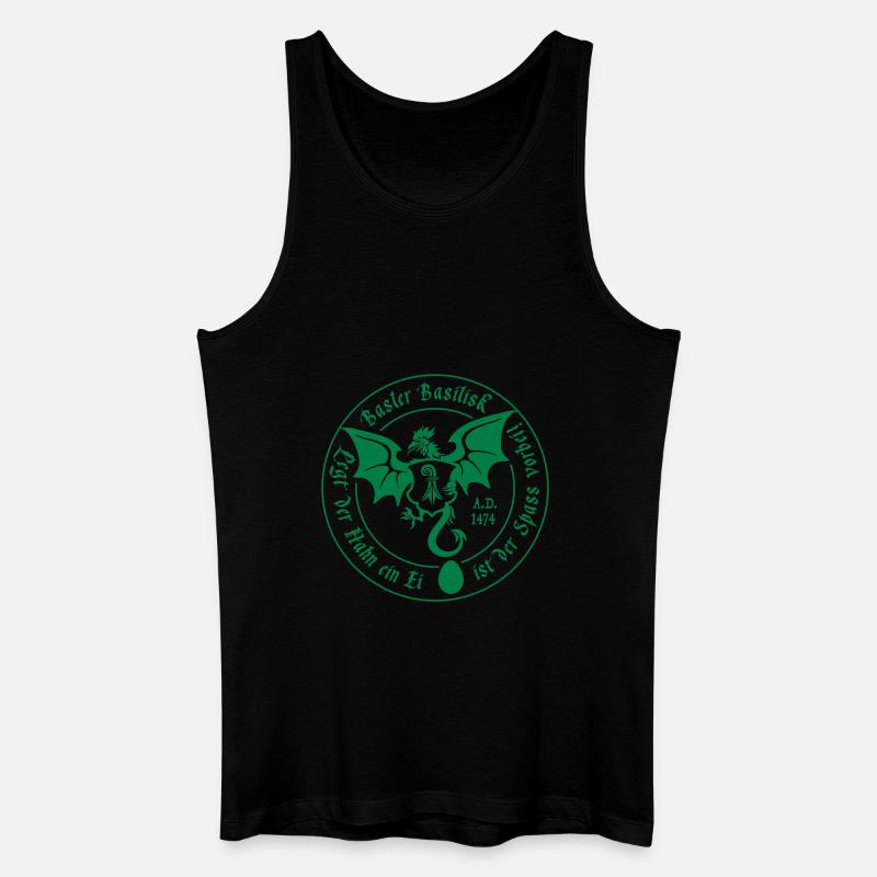 Basilisk Basel - Männer Bio Tank Top - Schwarz